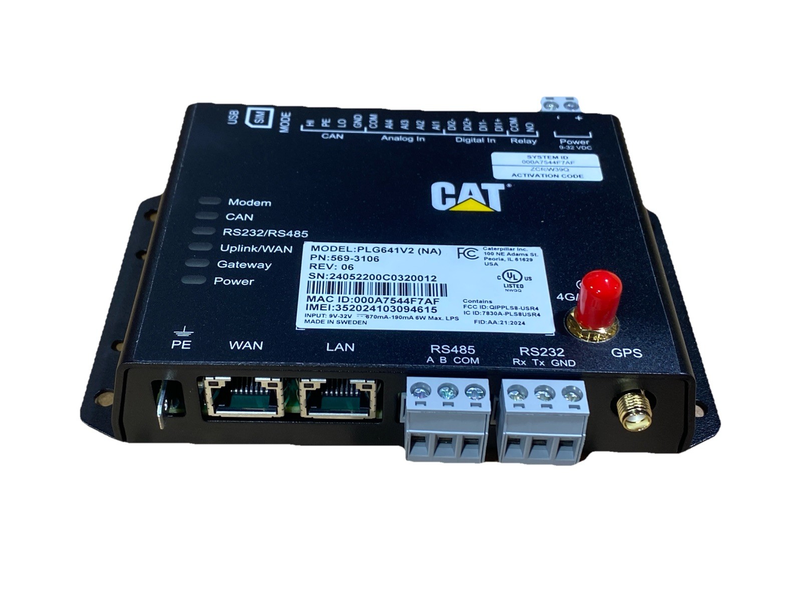 CAT 569-3106 Electronic Control Group 9-32V Module PLG641V2 For Cat Generator