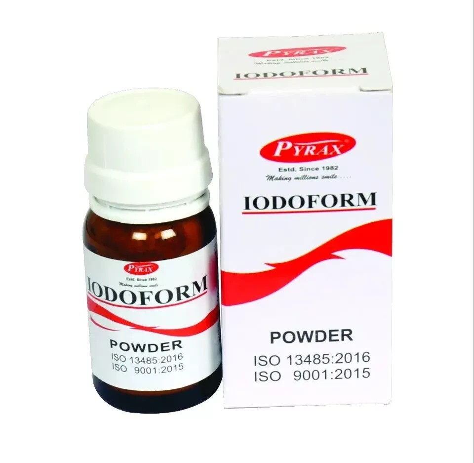 Pyrax IODOFORM Powder Used as Dressing for Treatment of Extracted Sockets 15gm