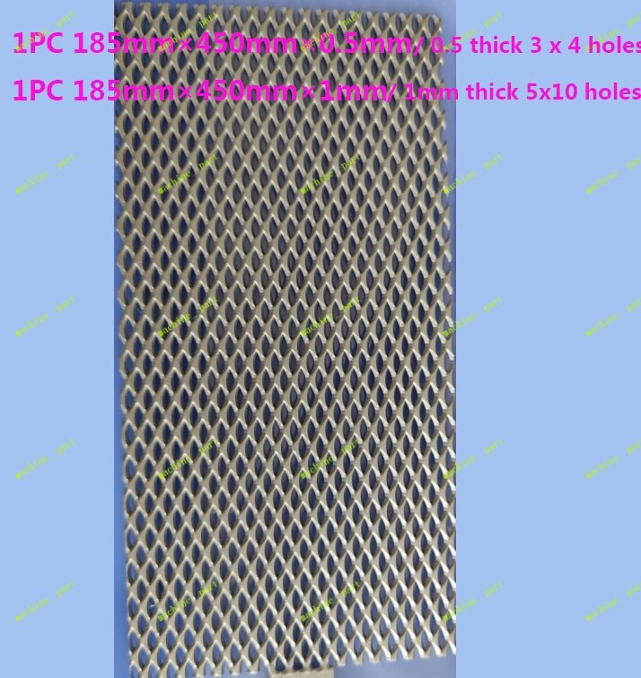185mm×450mm X 0.5/1mm Metal Titanium Mesh Sheet Perforated Plate Can Be Cut