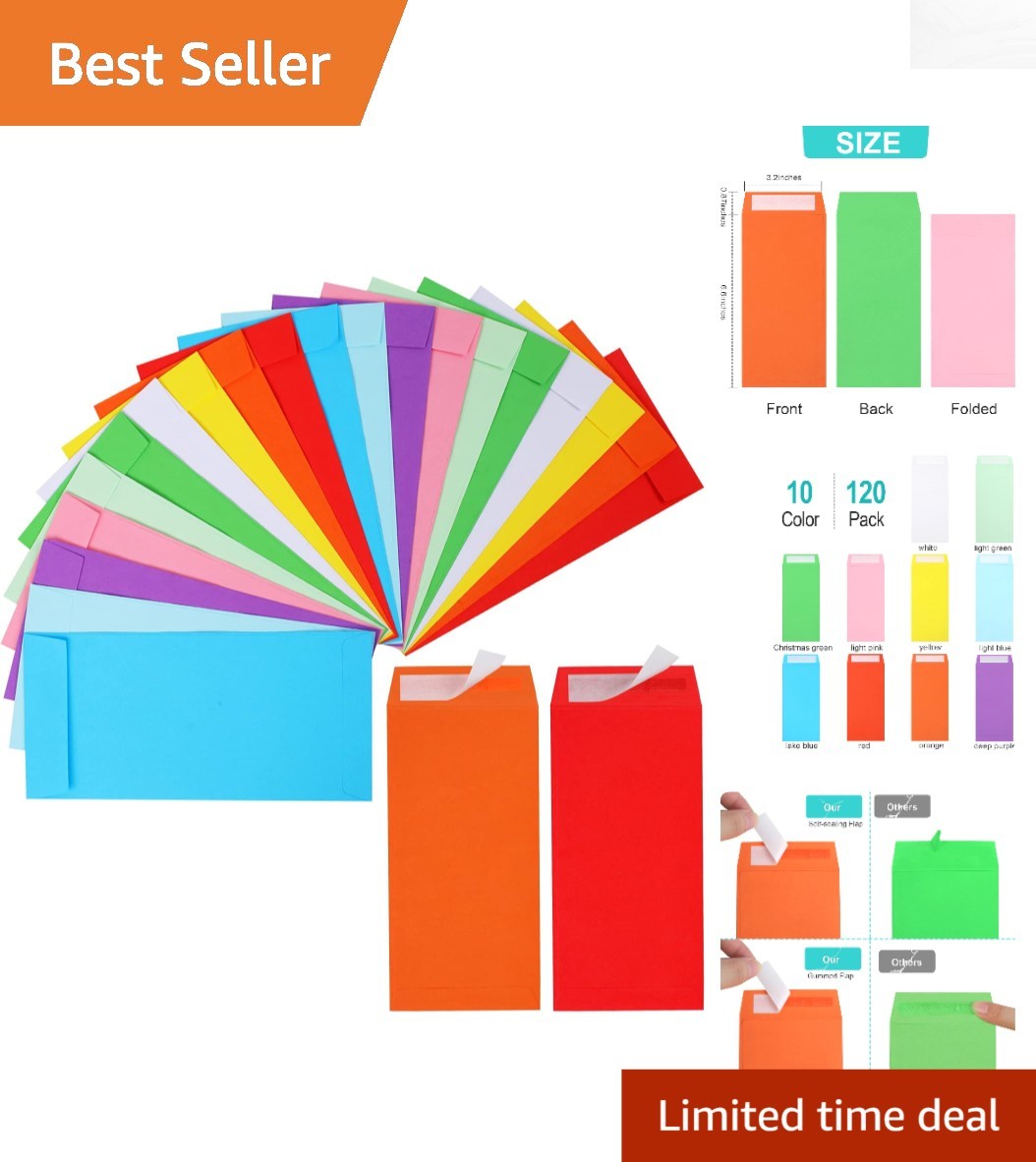 Vibrant 120-Pack Money Saving Envelopes – Perfect for Christmas & Everyday Use
