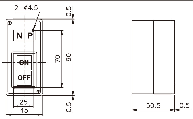 1PC 3 PHASES 3.7KW 30A ON/OFF Self-Locking POWER PUSHBUTTON SWITCH Fits TBSP330
