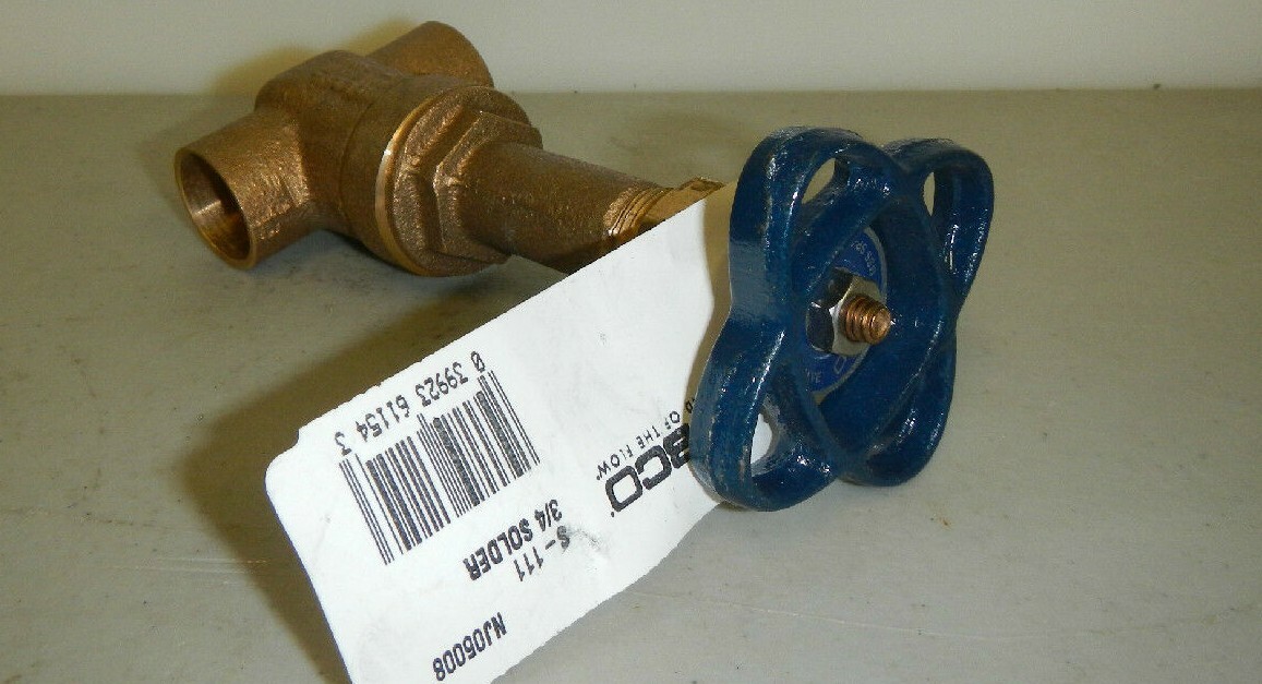 Nibco 3/4" CXC 125 Rising Stem Bronze Gate Valve NJ05008