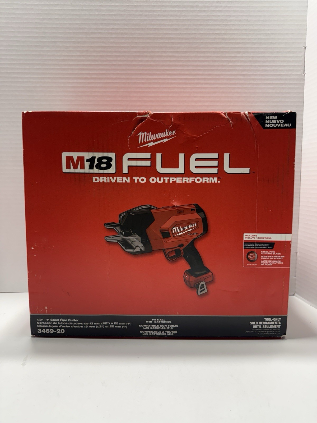 MILWAUKEE 3469-20 M18 FUEL 1/2″-1″ STEEL PIPE CUTTER (TOOL-ONLY)