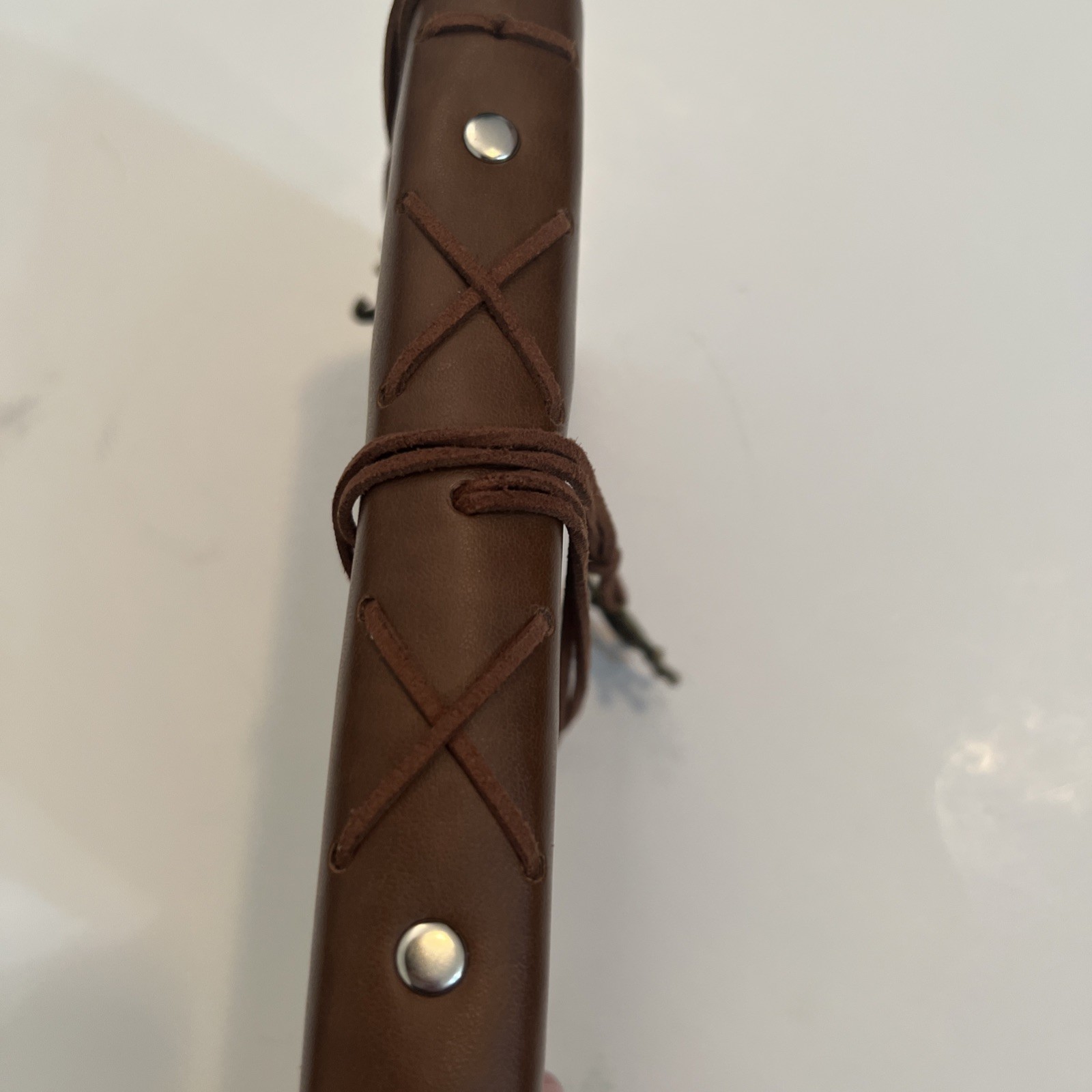 Maleden Nautical Leather Journal Refillable 6 Ring Compact Binder Craft Paper