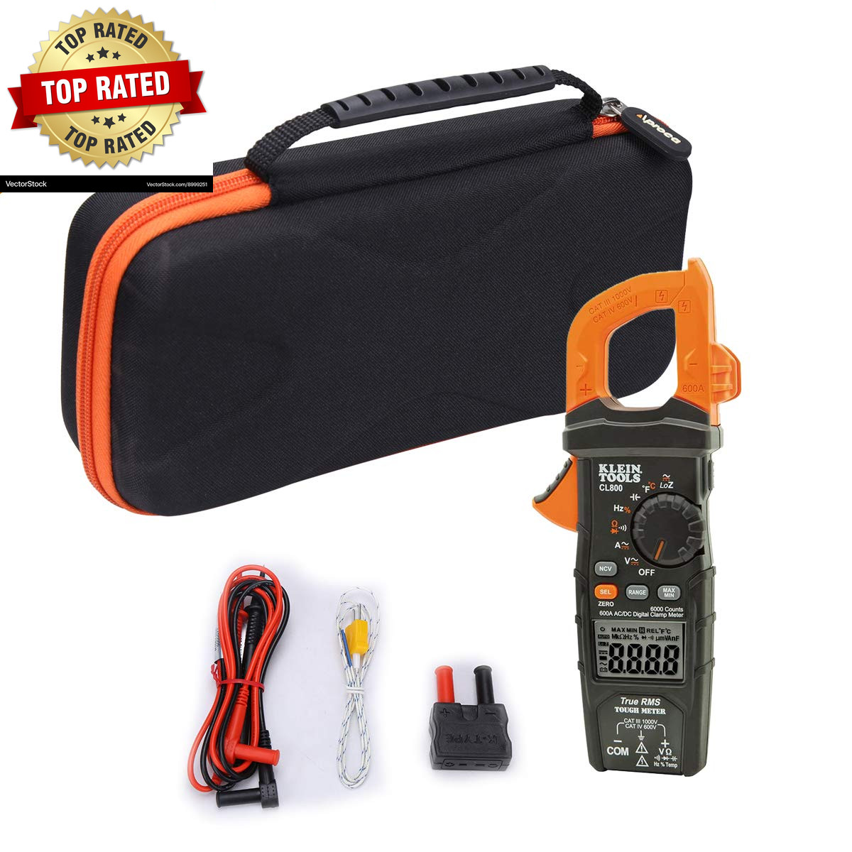 Case Compatible with Klein Tools CL800 CL810 CL700 CL600 Digital Clamp Meter