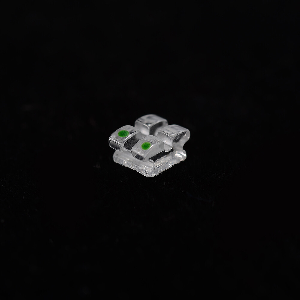 Ortho Monocrystalline Sapphire Brackets Dental Clear Brace MBT/ROTH 022 345Hooks