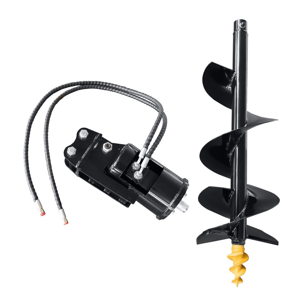 100cm Hydraulic Auger Post Hole Drill Attachment for 1-1.8 Ton Mini Excavator