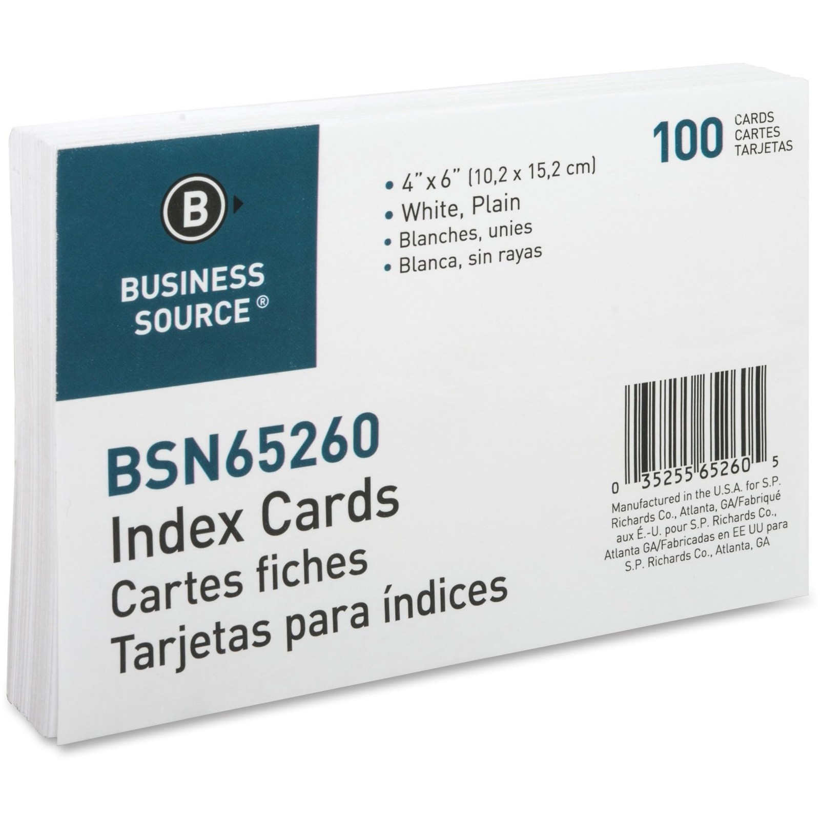 4×6 White Blank Cardstock Index Cards for Easy Customization and Note Taking