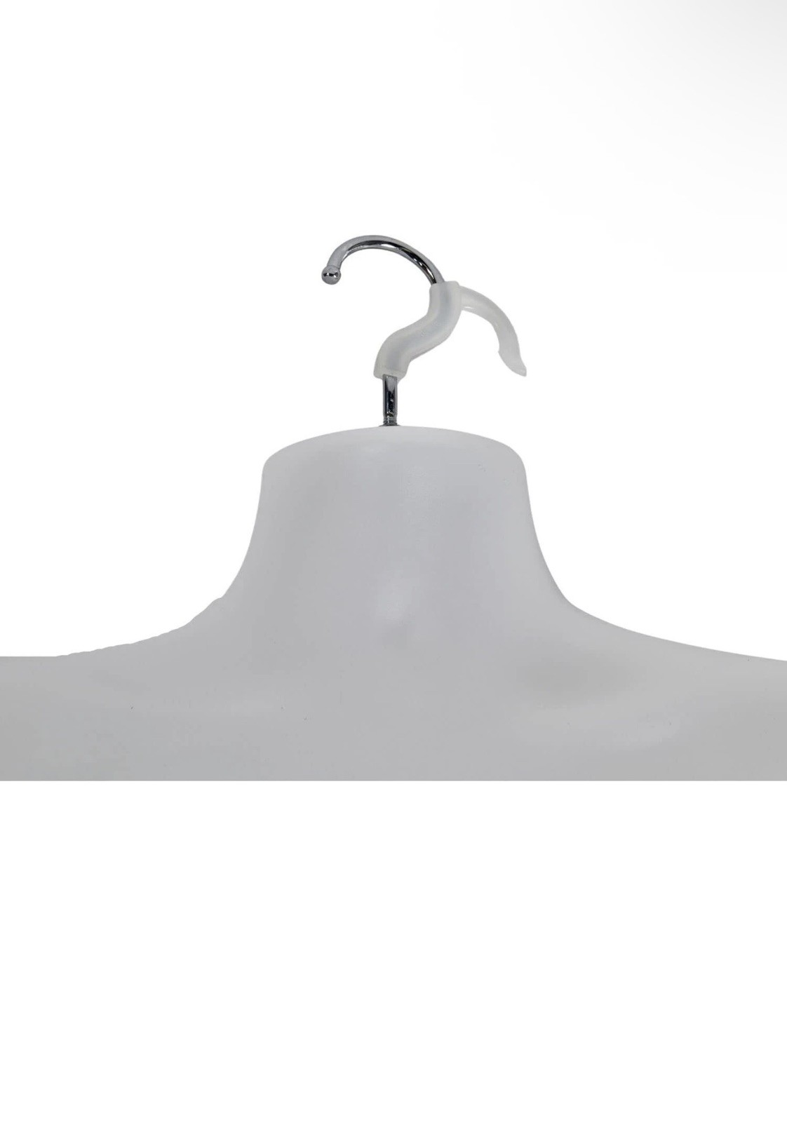 Molded Man’s Shirt Torso Form Fits S-L Hanging Male Mannequin Opaque Frosted