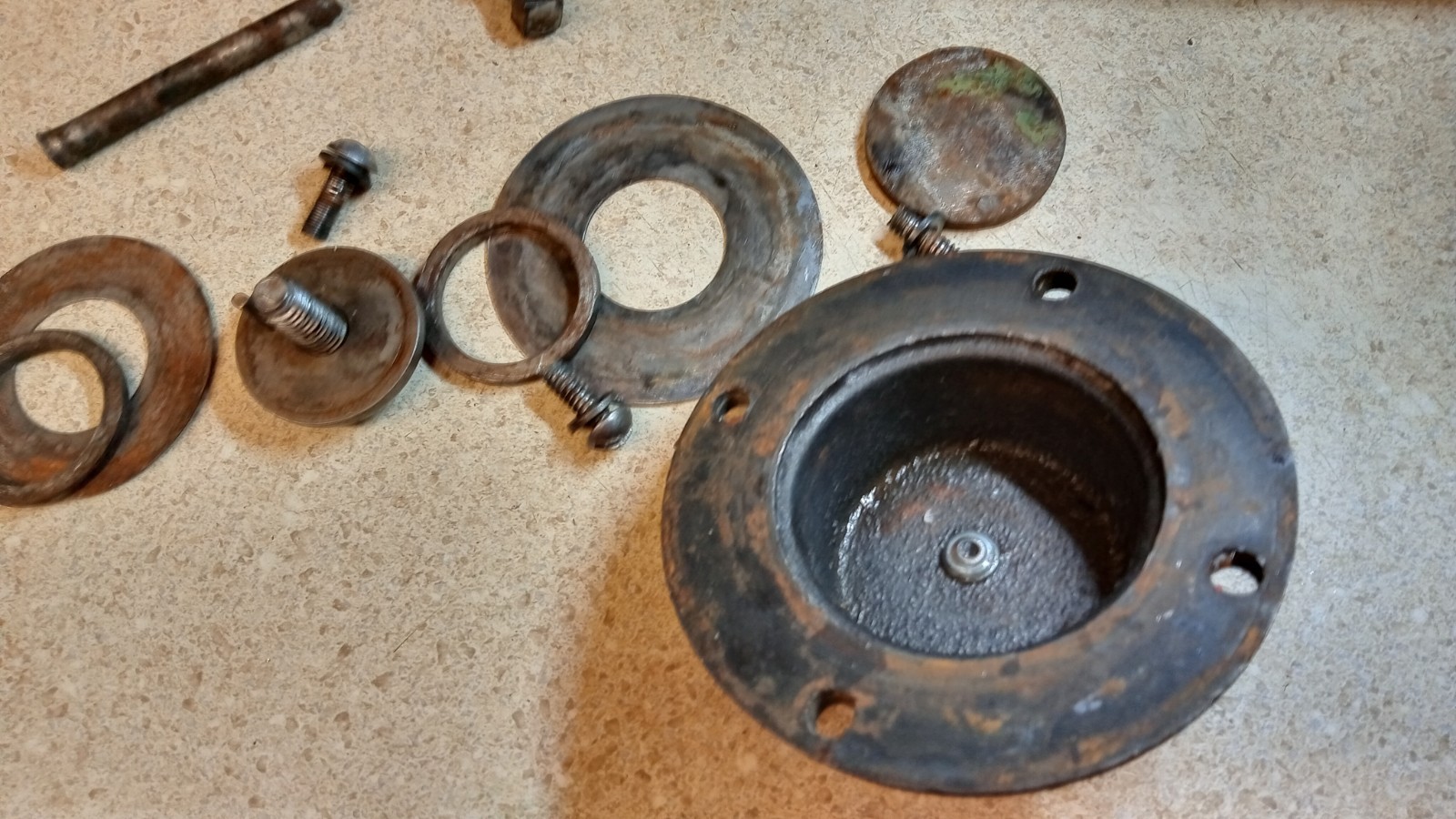 Used Marvel 8 Bandsaw Lower Wheel Assembly and Parts 8-1205 for 3/4″ Blade