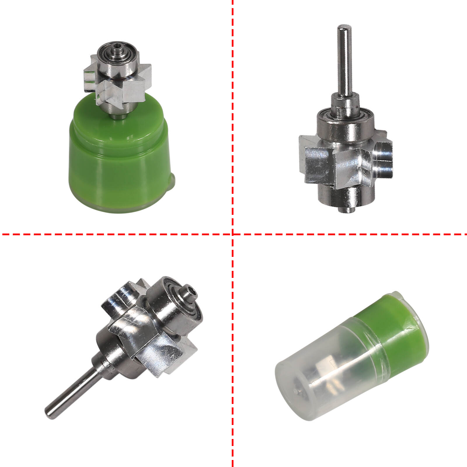 Dental Replaced Cartridge Turbine Rotor for Self-power LED High Speed Handpiece