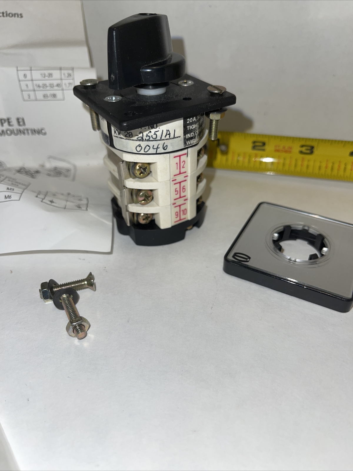 Electroswitch KW20-2551A New Surplus
