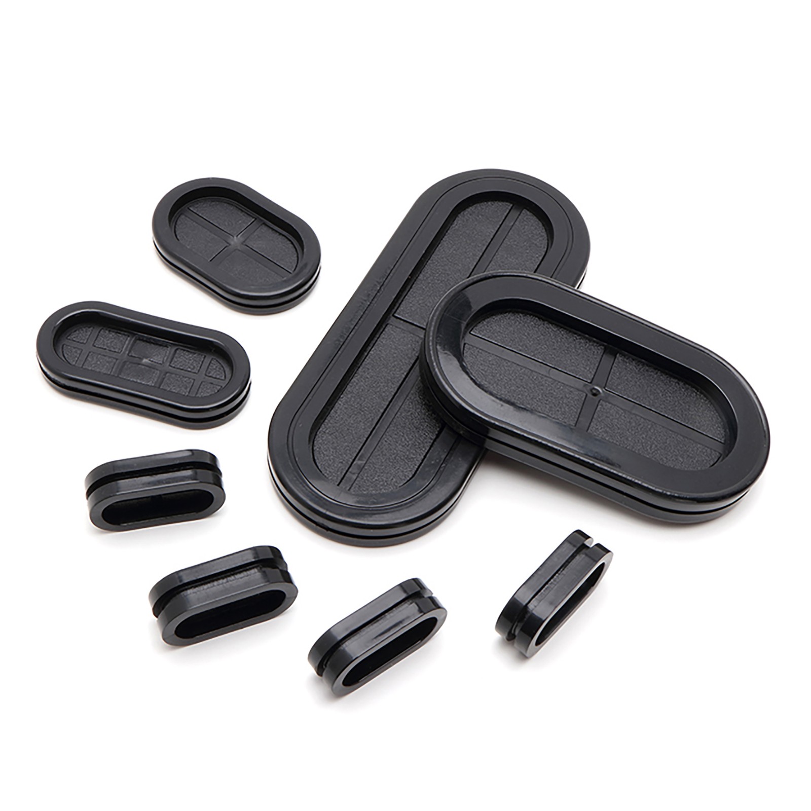 Oval Blanking Rubber Grommet Firewall Blind Hole Plug Electrical Wiring Gasket