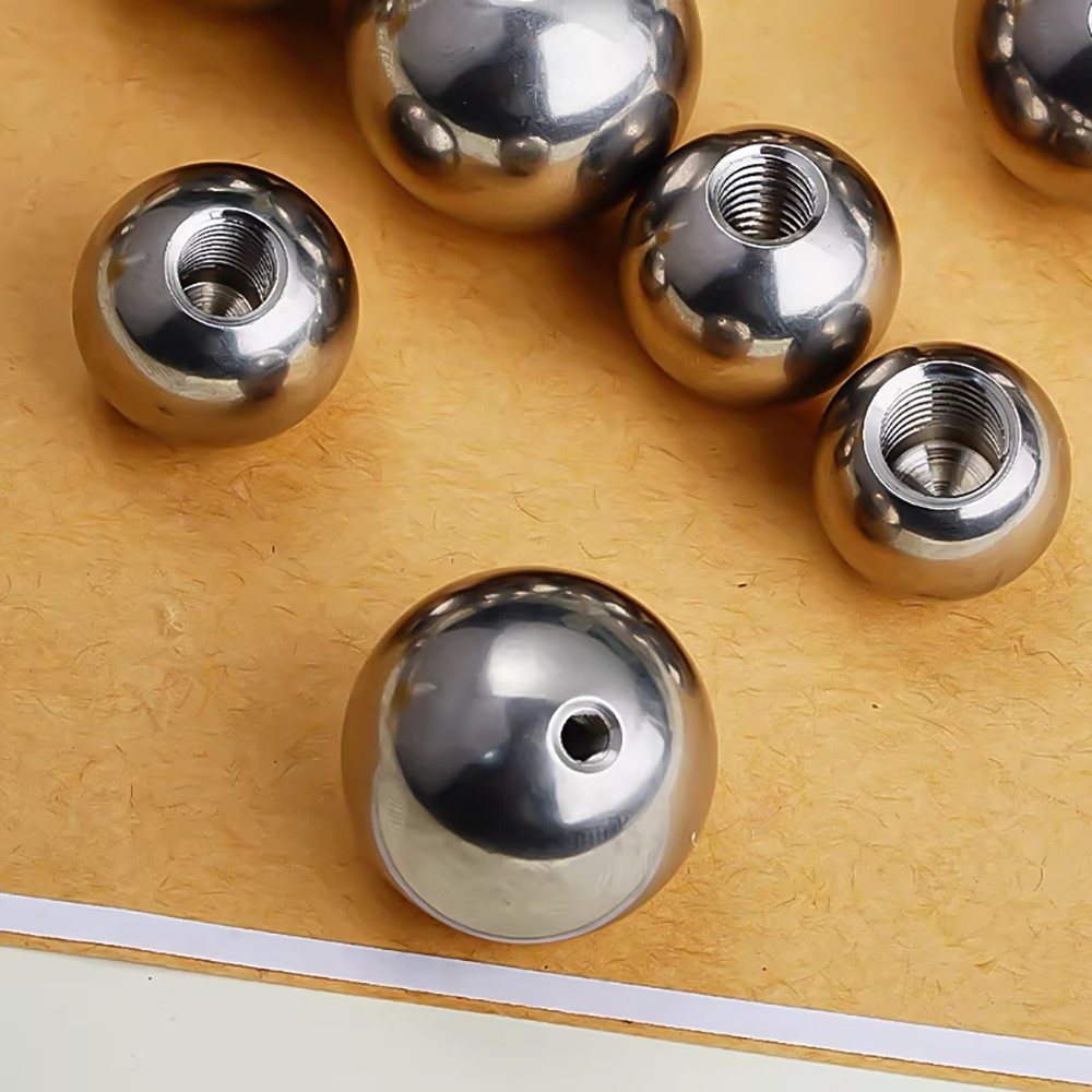 Stainless Steel Balls With Female Threaded Hole Ball Knob Nuts Ø5mm-40mm M2-M20
