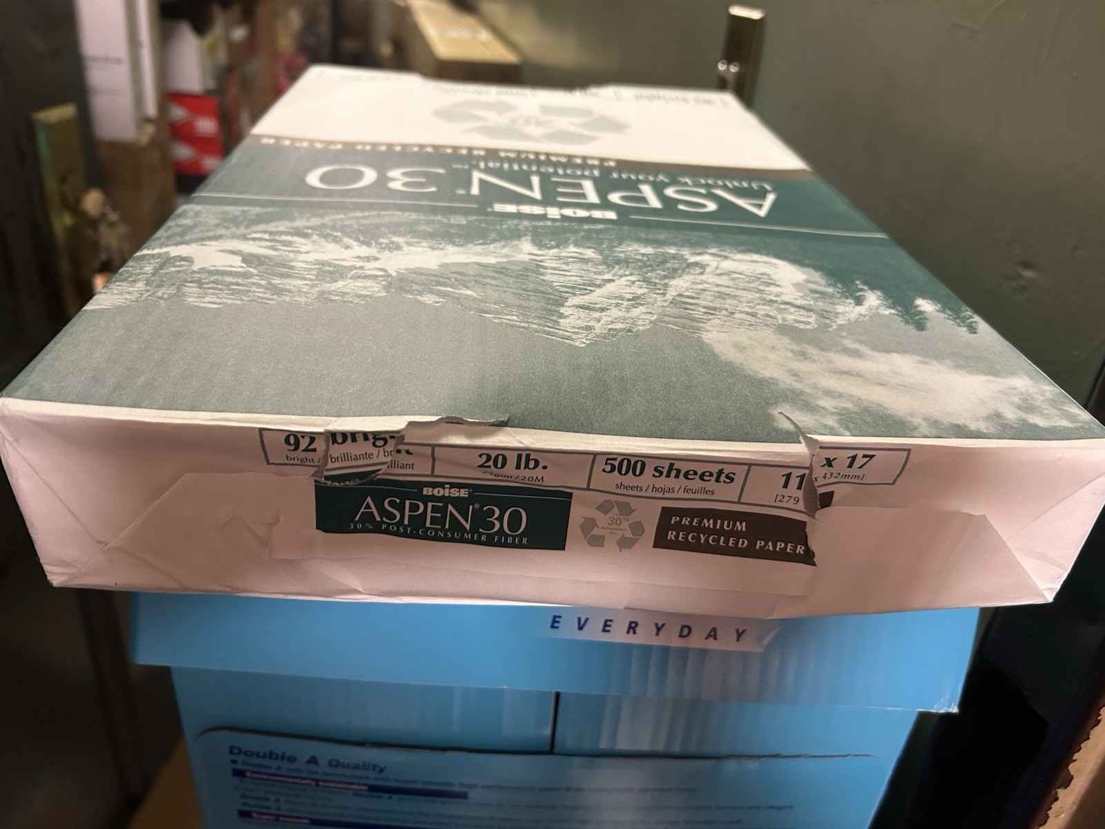 11×17 copy paper WB MASON 500 Sheets per pack 92 bright 20#