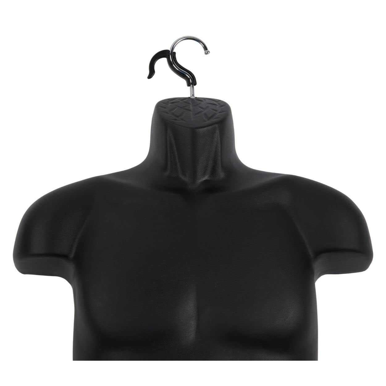 Hanging Clothing Form Display Torso Fits S – L Male Mannequin Black Hollow Back