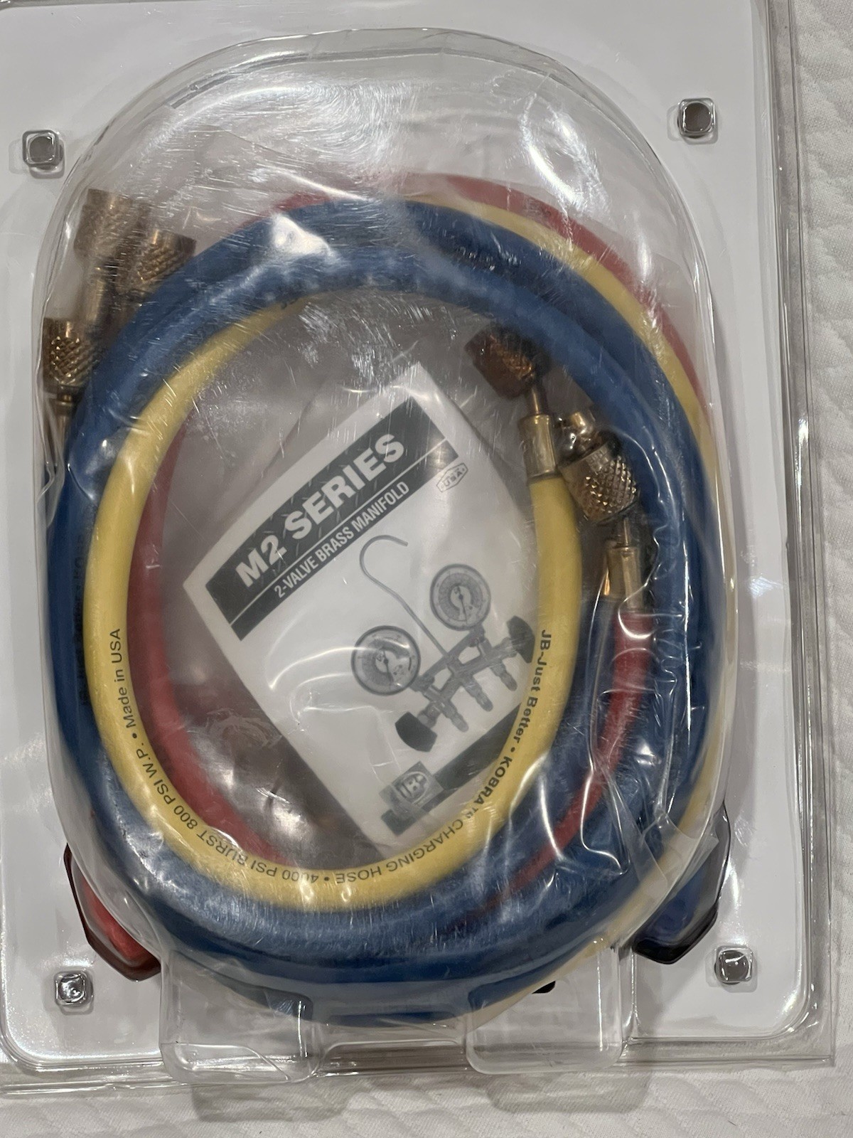 JB Industries manifold gauge, 2 Valve M2-5-410A HD NEW