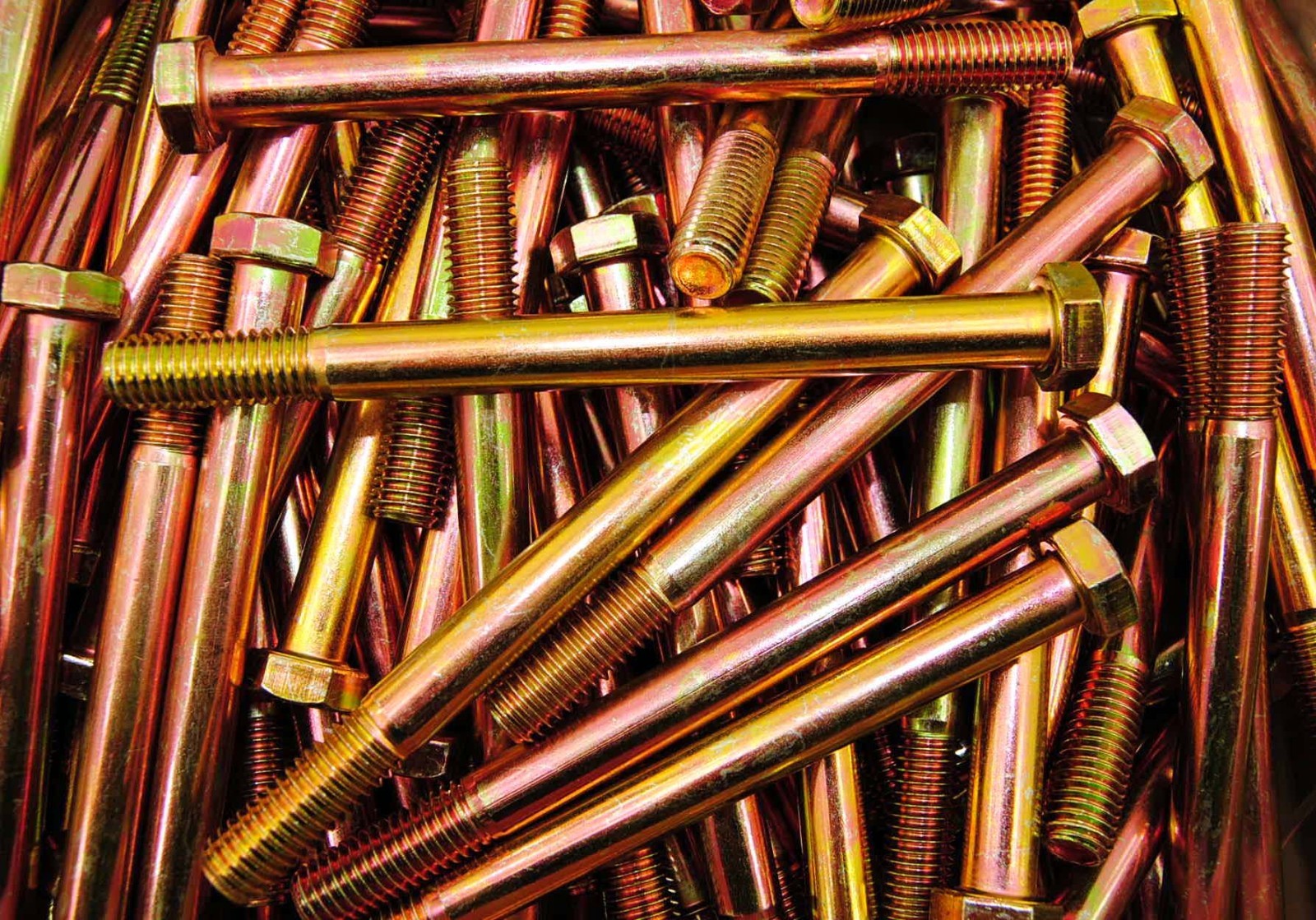 (20) Hex Head 1/2-13 x 6″ Grade 8 Bolts Yellow Zinc Cap Screws