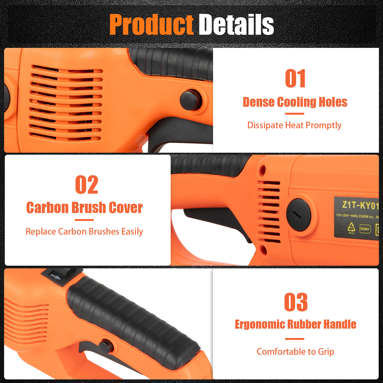 2300W Electric Threading Machine with 6 Dies, Portable Pipe Threading Tool Set