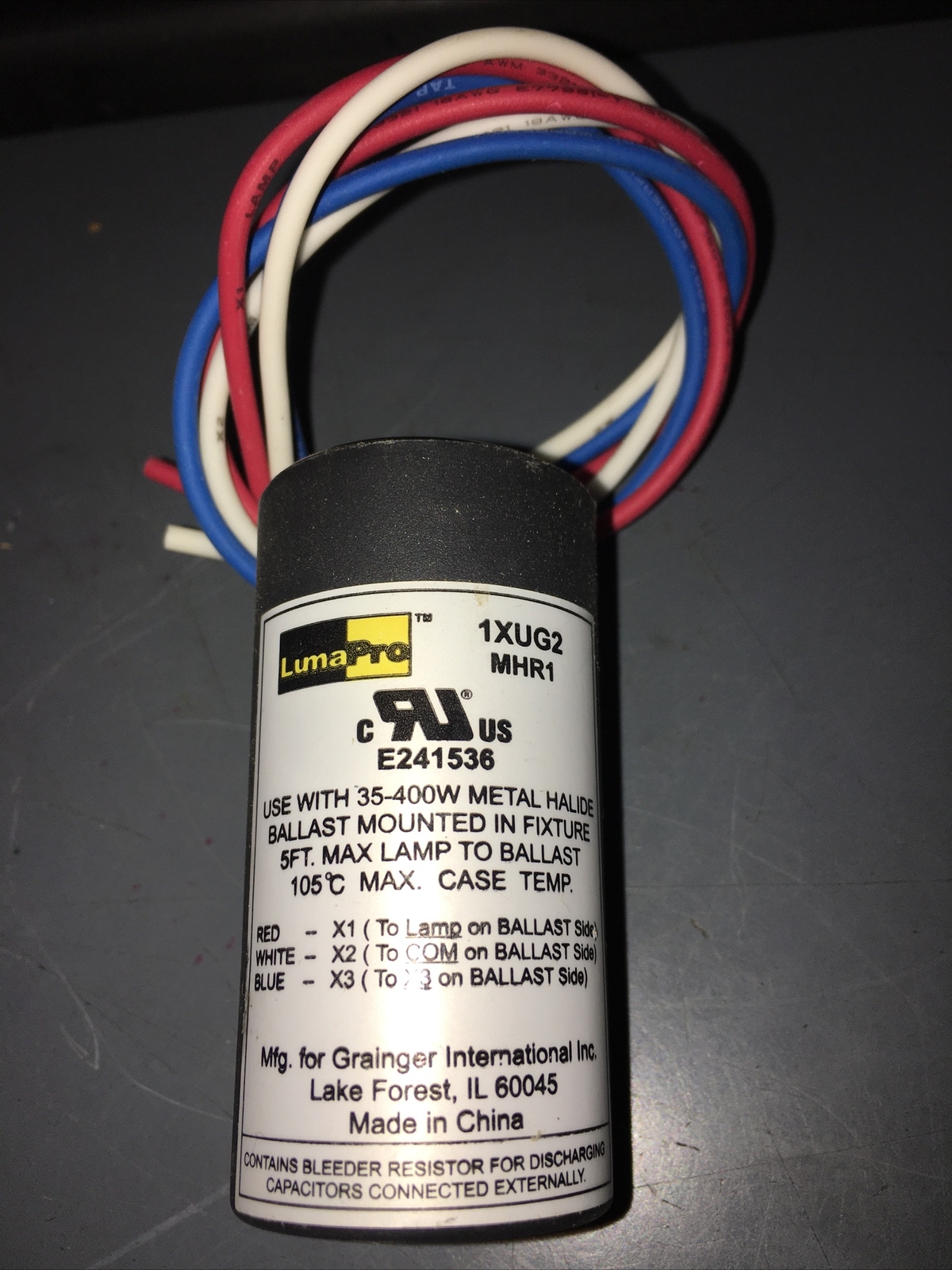 LUMAPRO 1XUG2 Ballast Ignitor: 450 W Max. Metal Halide. 👀 GR8 BUY