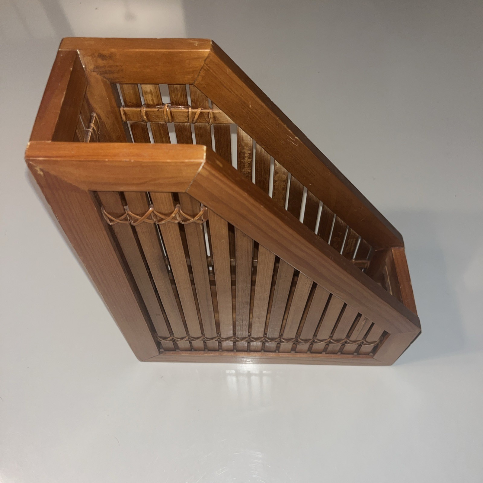 Bamboo File Holder & Office Product Organizer, Magazine Holder