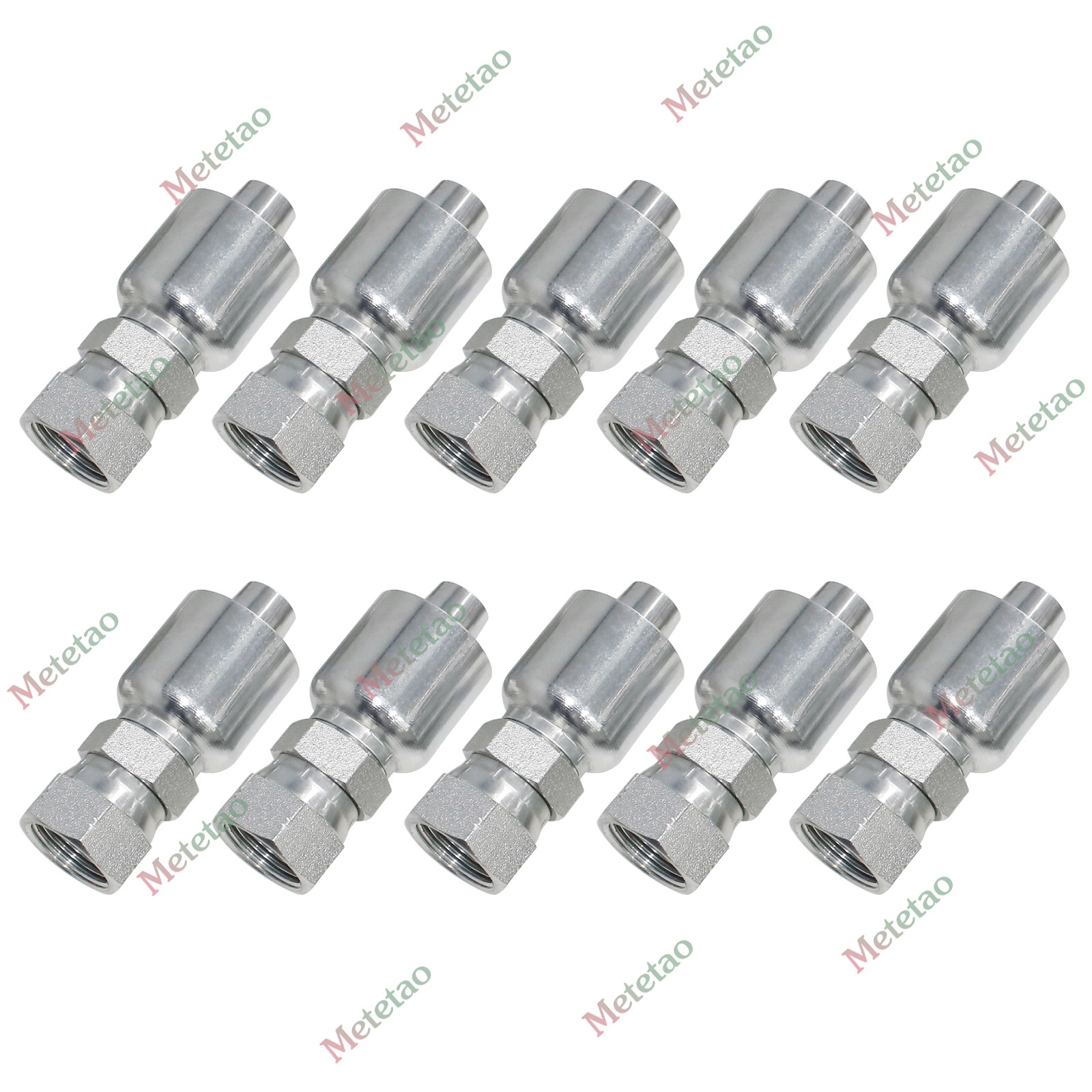 10PCS 10643-12-12 HYDRAULIC HOSE FITTINGS For Parker 3/4″ FEMALE JIC