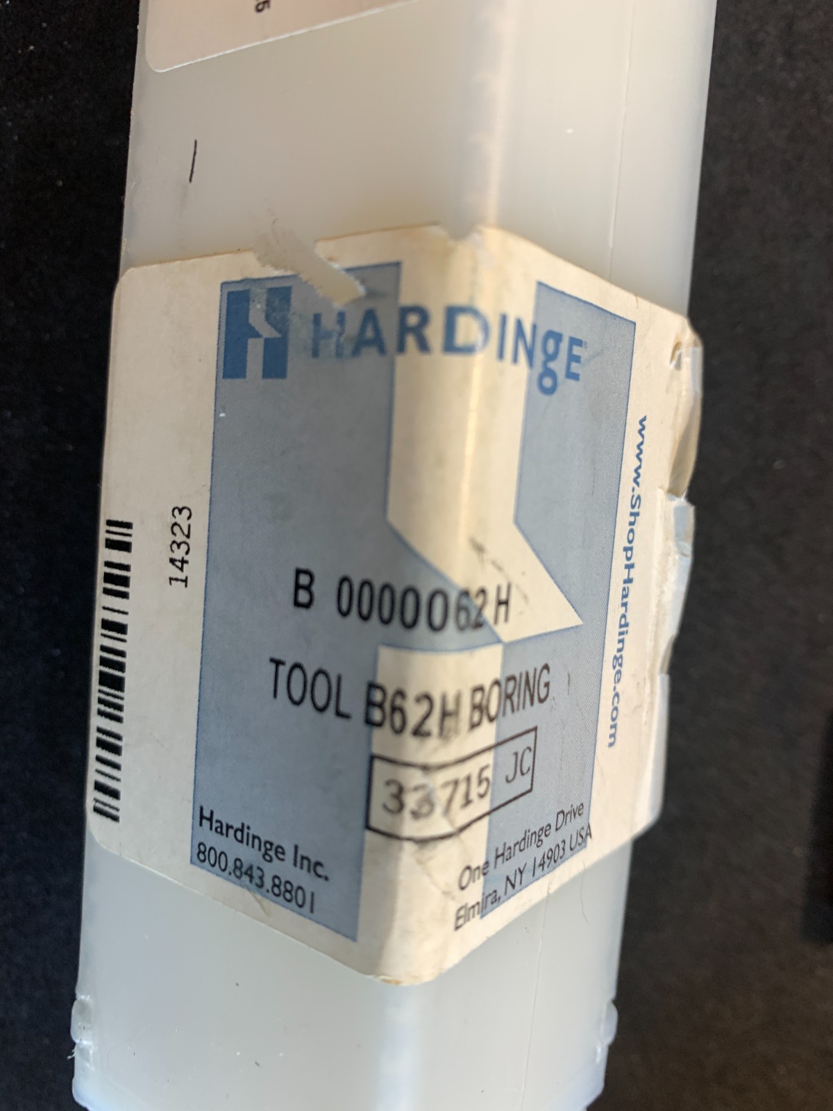 Hardinge Special B62-H Carbide Brazed Boring Tool New in Sealed Bag Made in USA