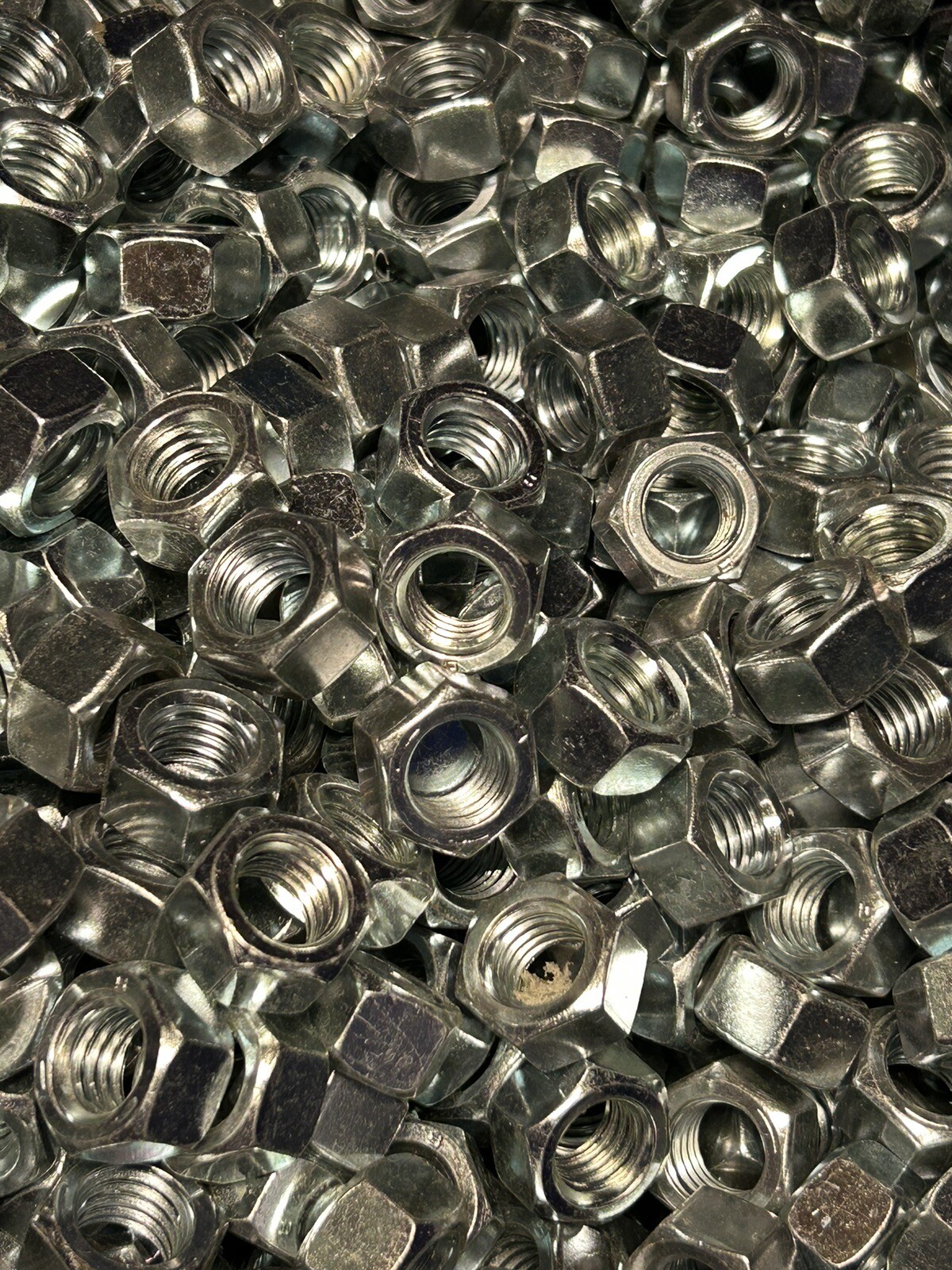 Qty 100 1/2″-13 Grade 5 Finished Hex Nuts Zinc CR+3 RoHS Compliant 1/2 in. Nut