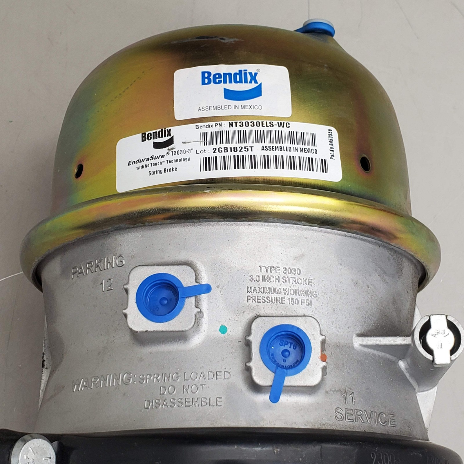BENDIX EndurSure Air Long Stroke Spring Brake Chamber W/ Welded Clevis 3030 NT30
