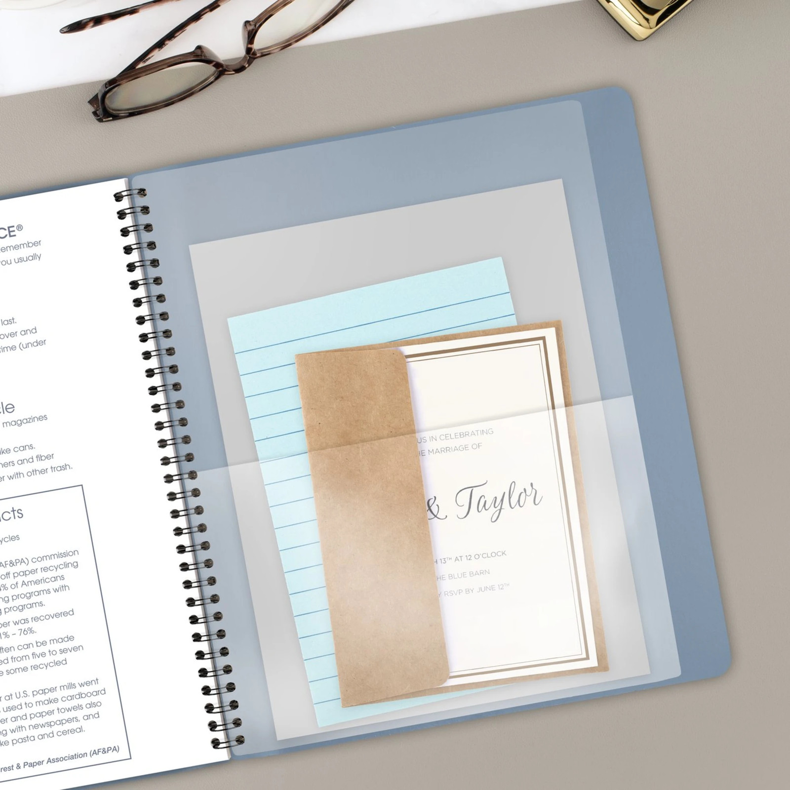 AT-A-GLANCE Contemporary 2027 Monthly Planner, Drizzle, Large, 9″ x 11″