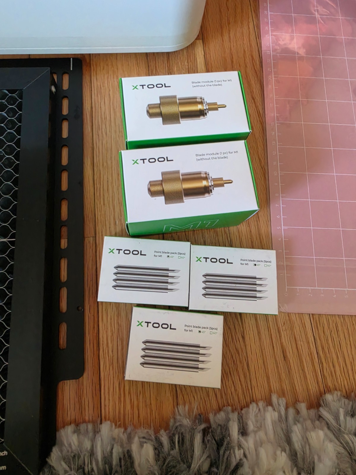 xTool M1 10W Laser Engraver W Riser And Accessories All Unused