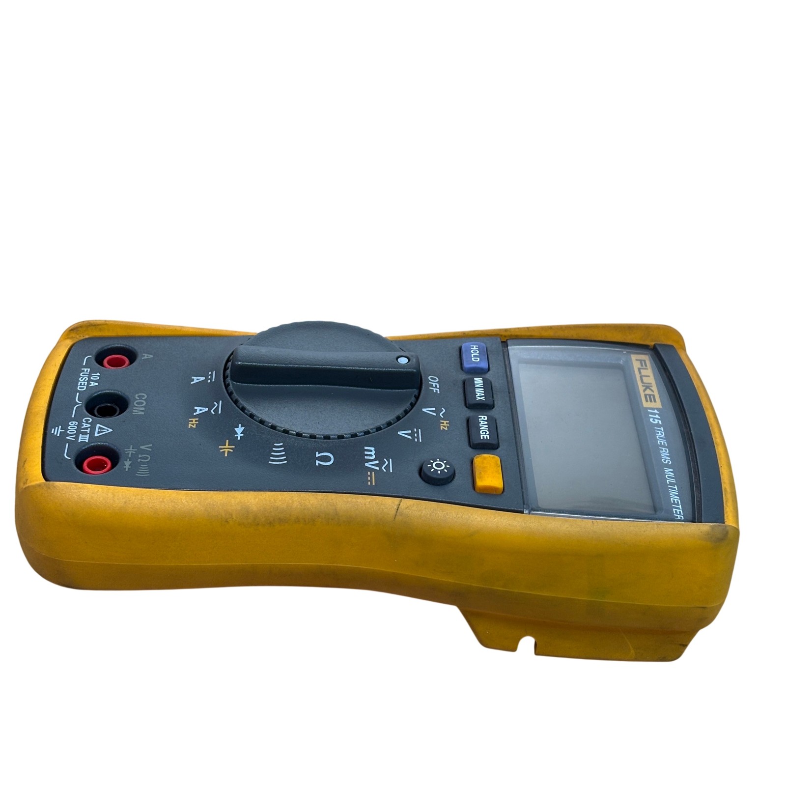 Fluke 115 Yellow & Black CAT III 600-Volt 20-Amp True RMS Digital Multimeter