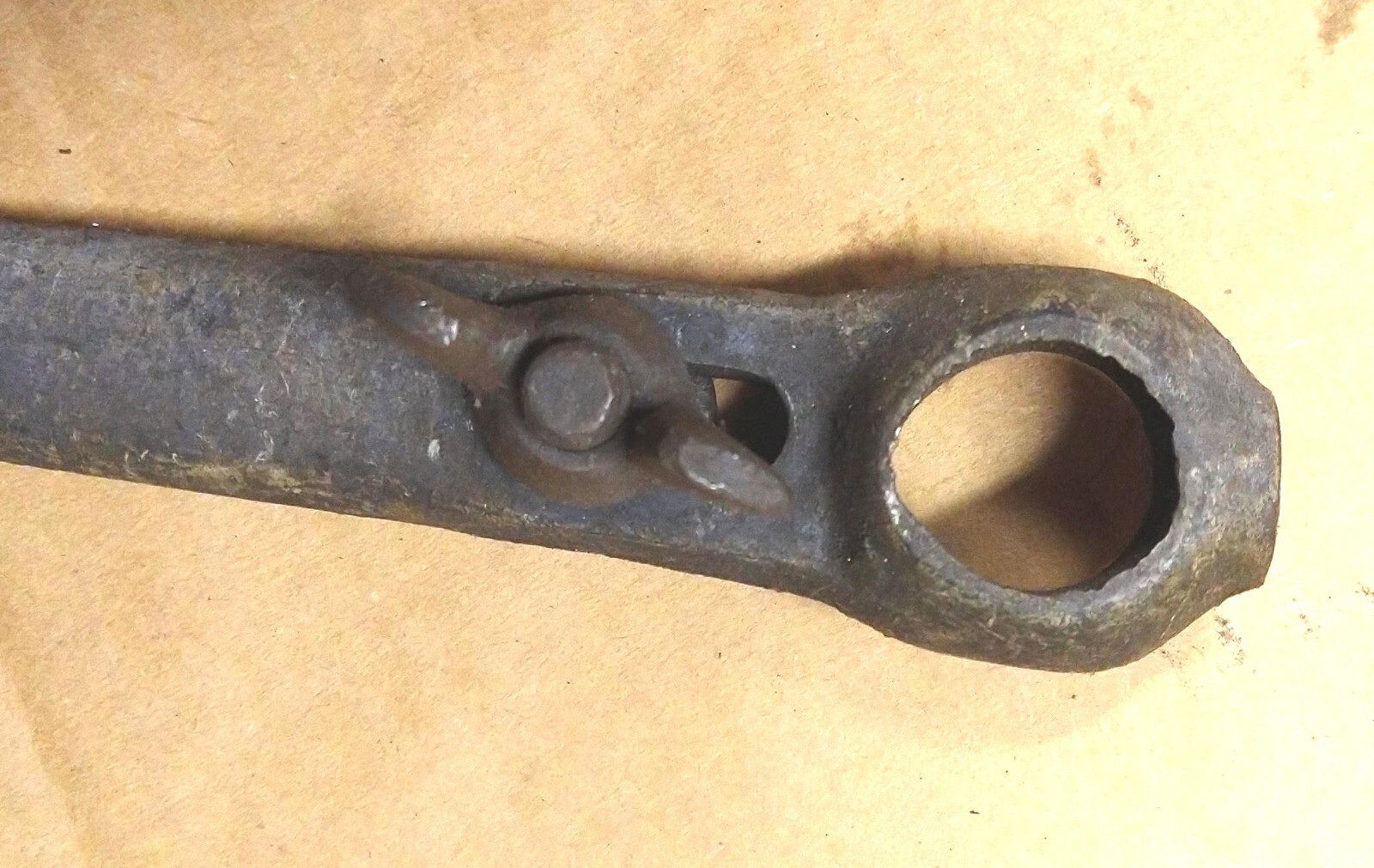 Antique wood Mill machine Table elevation Crank handle milling parts hand tool