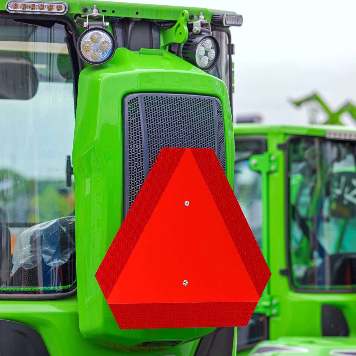 Aluminum Slow Moving Vehicle Safety Sign Slow Moving Vehicle Triangle Red Sign