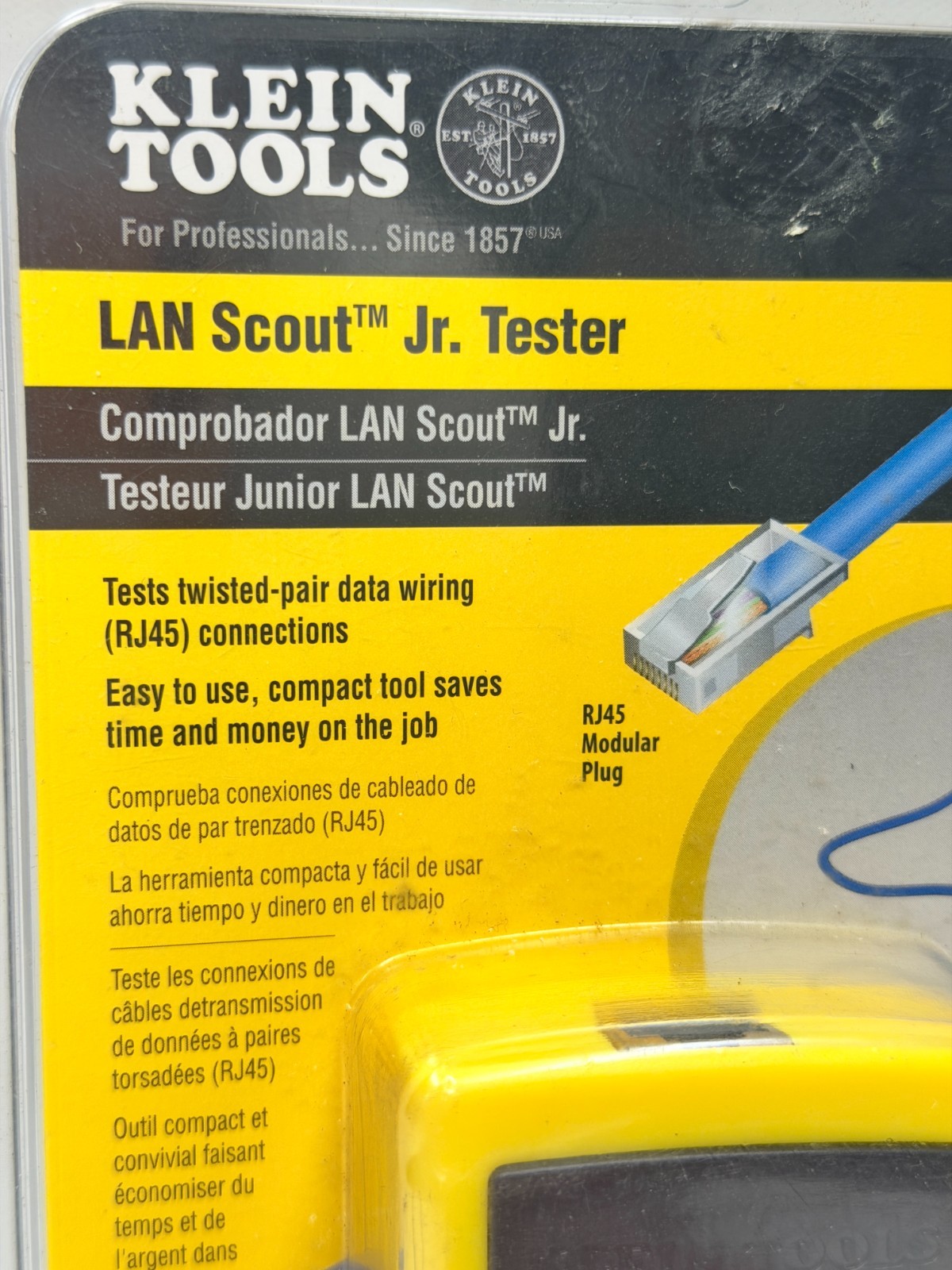 Klein Tools VDV526-052 LAN Scout Jr Tester RJ45 Ethernet Network Cable Tester NE