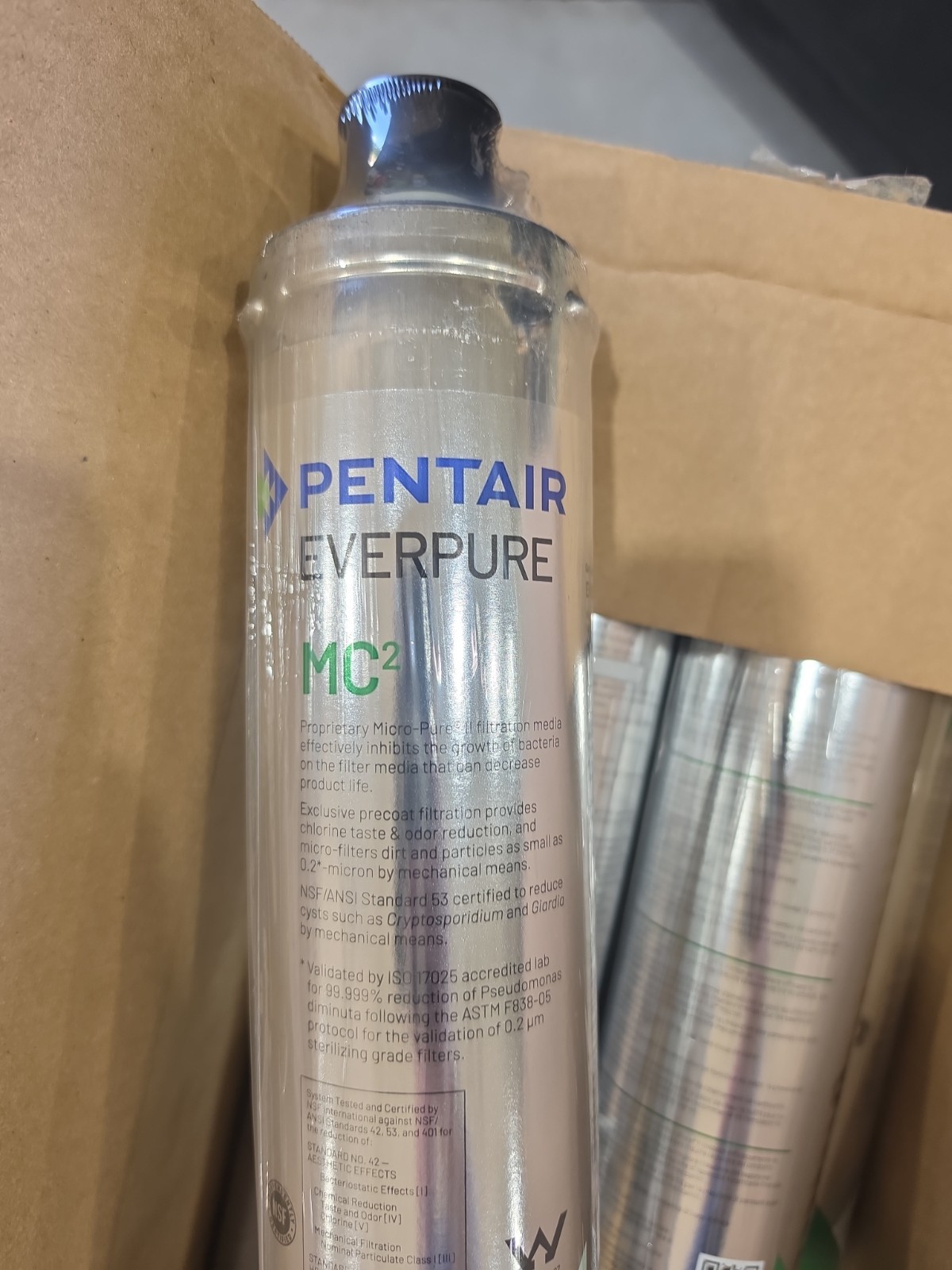 Genuine Pentair Everpure MC-2 Water Filter Cartridge, EV9612-56 NEW