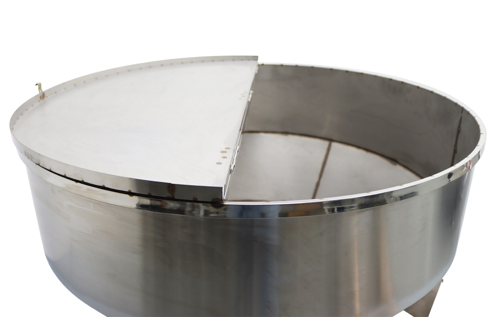 200KG/440LBS Stainless Feed Mixer Granular Plastic Mixer Machine W/Wheel 220V