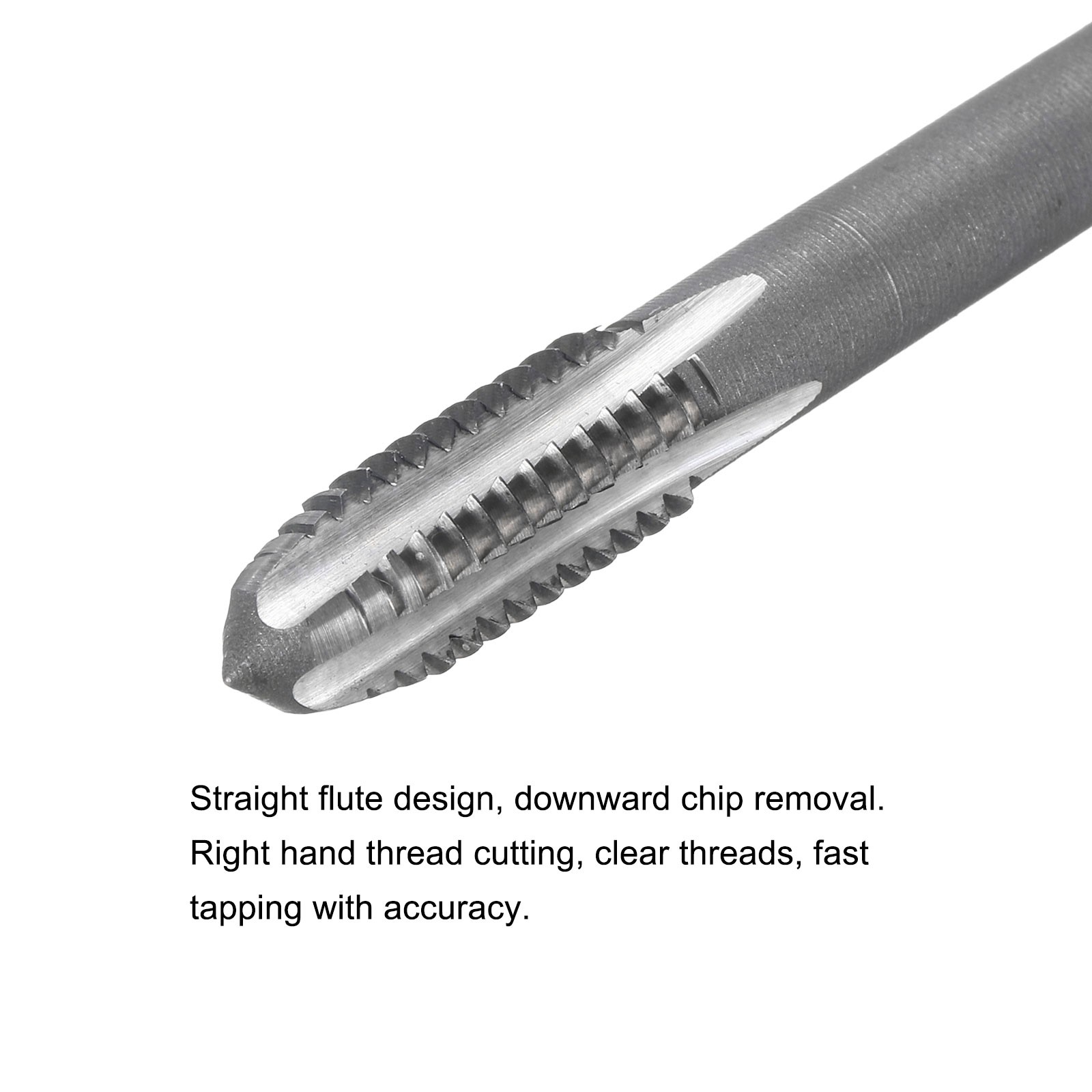 5/16-18 UNC High Speed Steel 4″ Length 3 Straight Flute Thread Tap