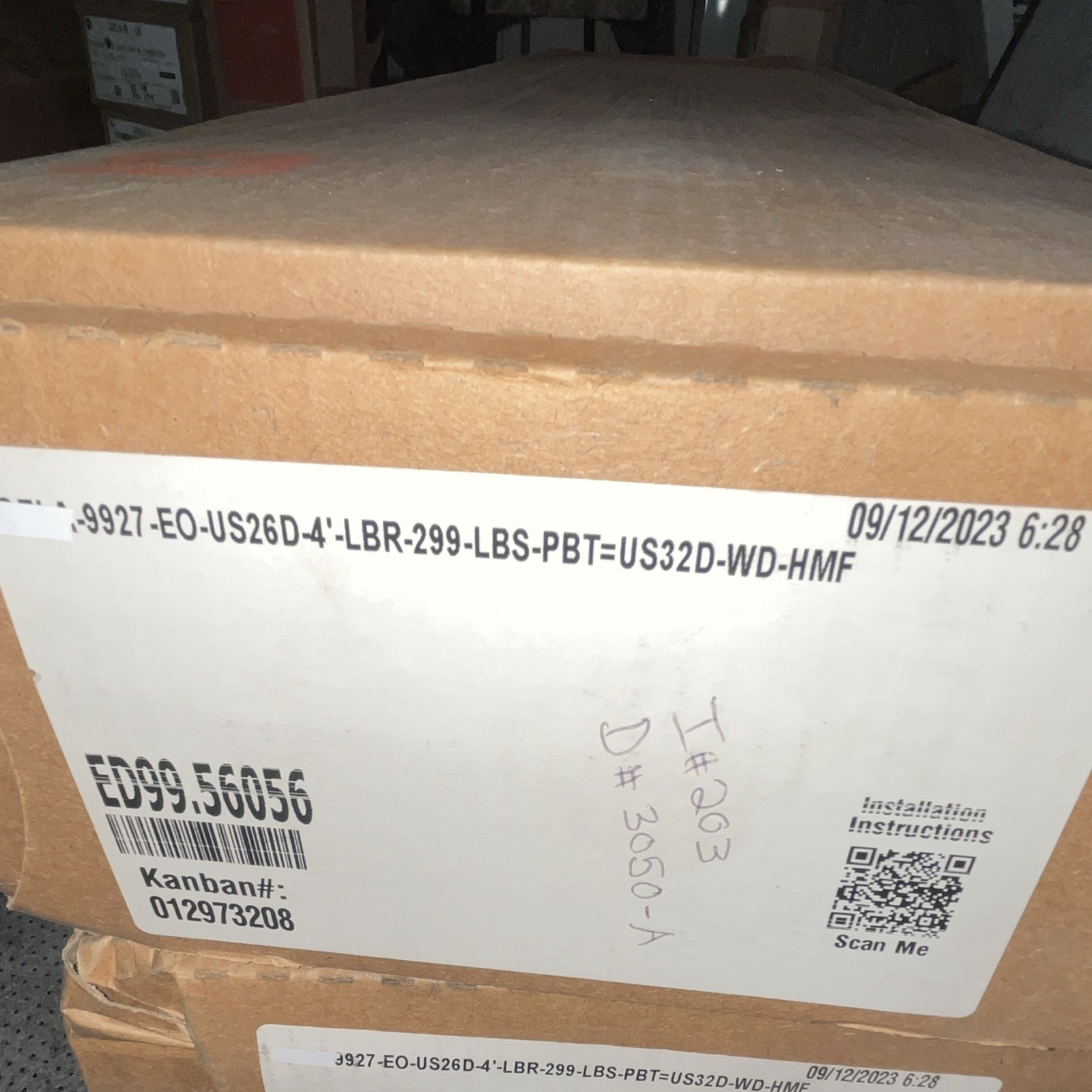 Von Duprin 99EO Panic Lock Exit Device, US26D Satin Silver, 4′ LBR 299 LBS PBT
