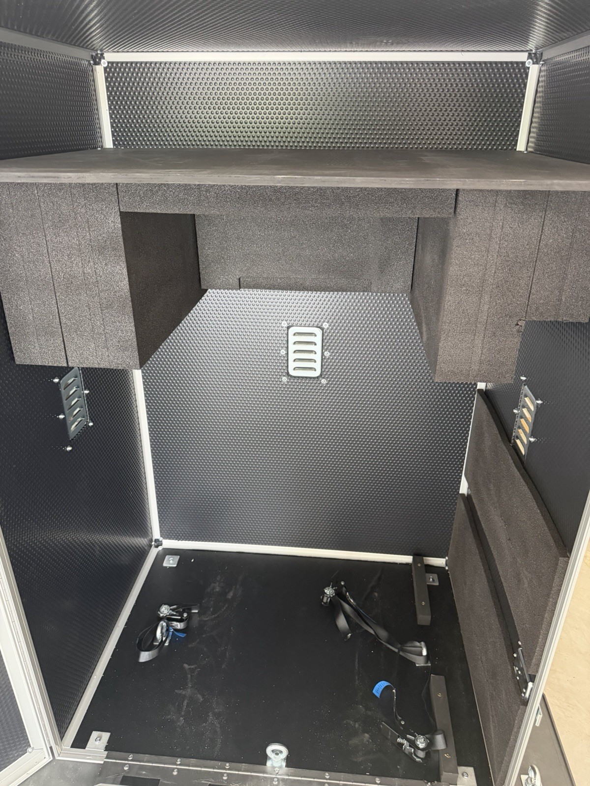 Heavy Duty Medical Equipment Shipping Crate with Integrated Loading Ramp