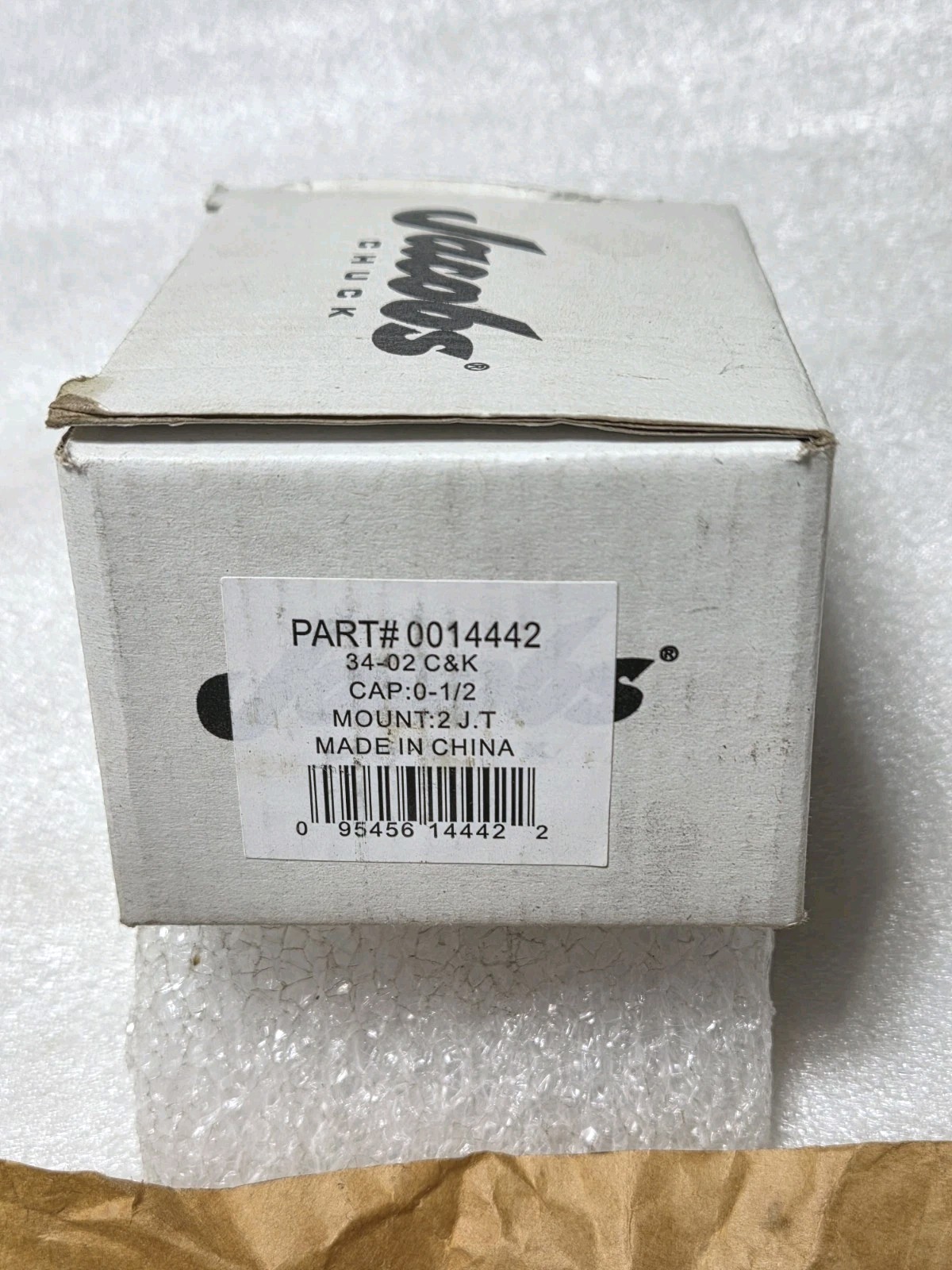 Jacobs Chuck 14442, 34-02, Capacity 0-1/2″ , Tapered Mount 2 J. T.
