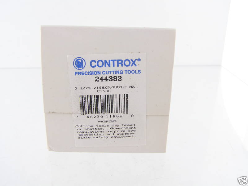 NEW #244383 CONTROX 2-1/2″ DIA MILLING CUTTER S268