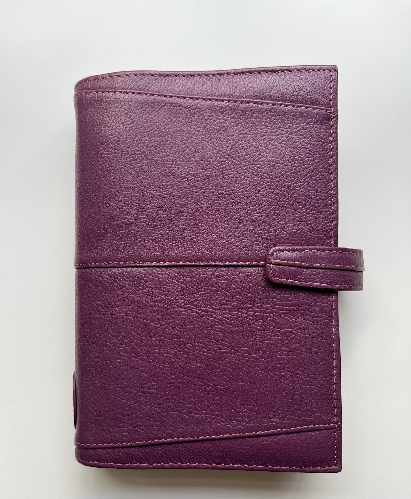Filofax Aston Organizer “Orchid” Purple Deluxe Leather Personal Size EUC