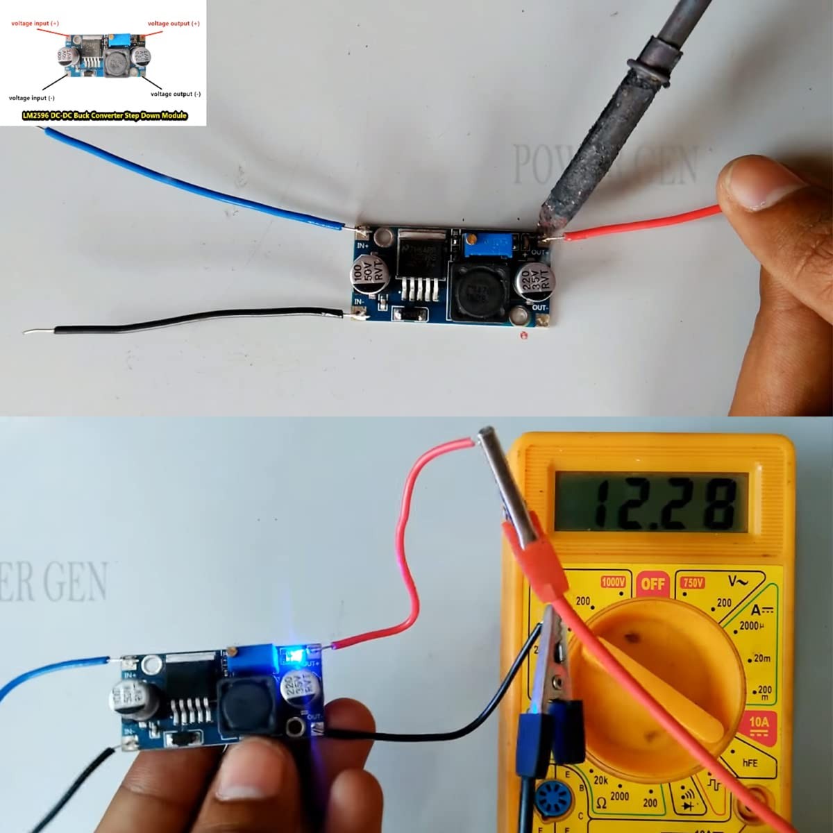 DKARDU 5 pcs LM2596S DC-DC 3.2-46V to 1.5-35V 3A Buck Converter Adjustable St…