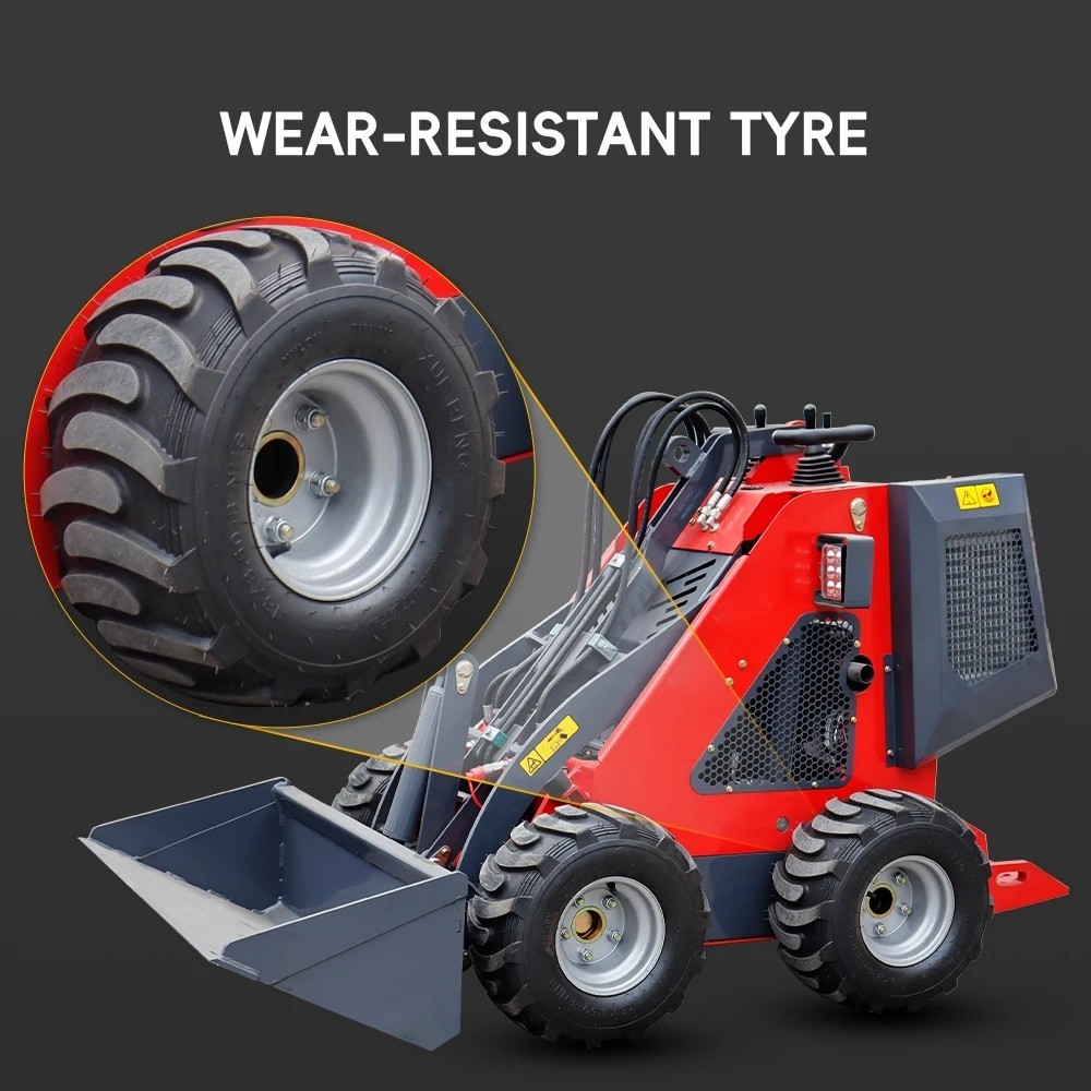 GA/TX pickup 320kg Wheel Type Mini Skid Steer Loader 13.5HP B&SEngine