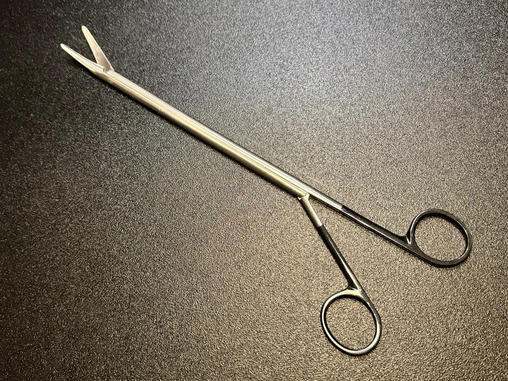 Scanlan 9909-910SC VATS/MIS Metzenbaum Supercut Scissor Curved, 10mm Shaft 11.5′