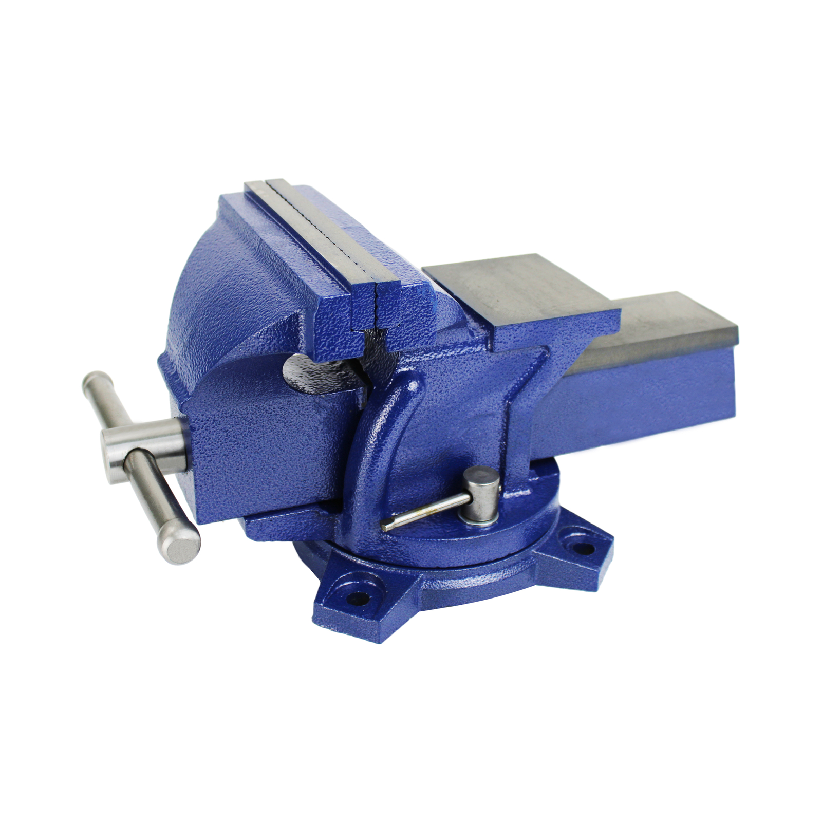 HFS(R) 4″ Heavy Duty Bench Vise – 360 Swivel Base With Lock