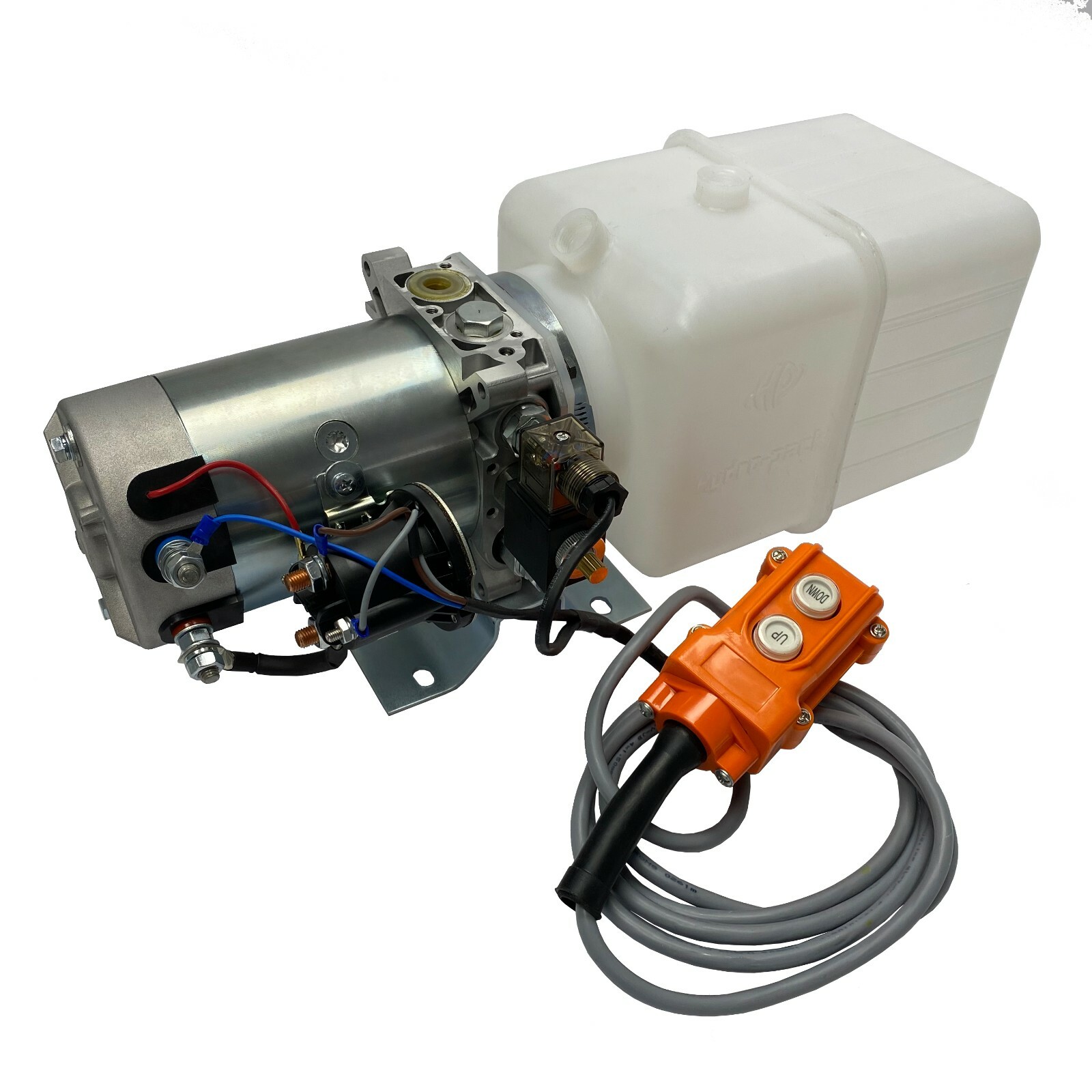 12V DC Single Acting Hydraulic Power Unit 10 Quart tank with Remote Control