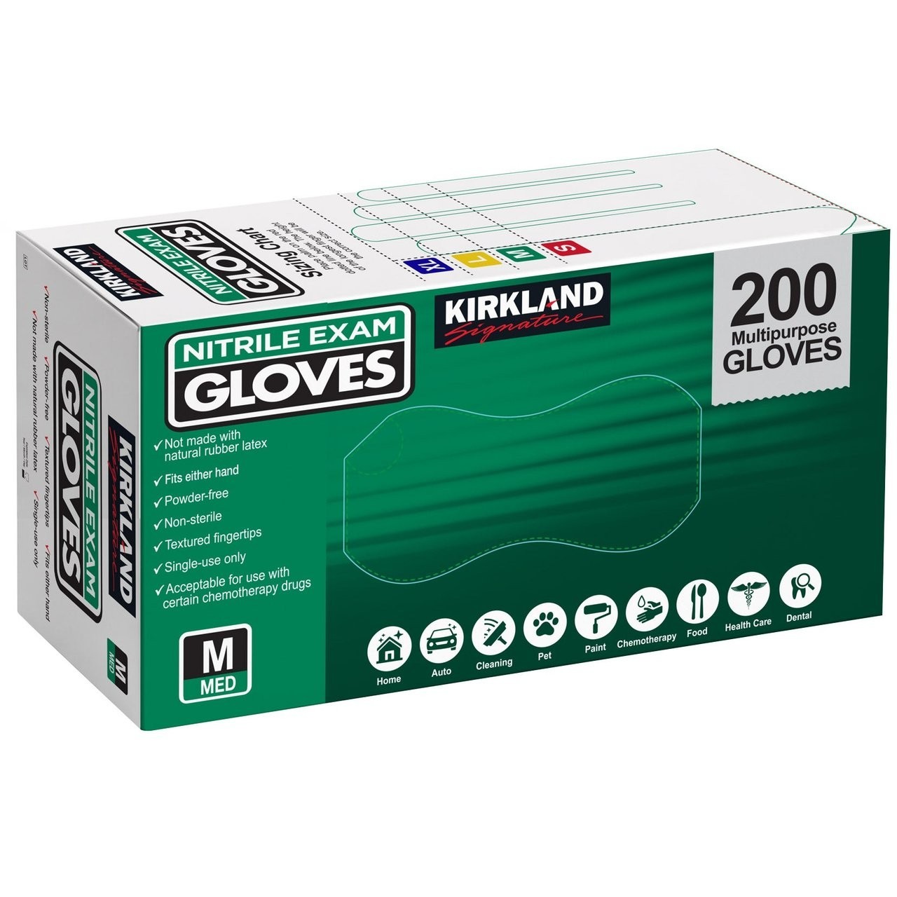 Kirkland Signature Nitrile Exam Gloves 400 Count Disposable Multipurpose Gloves