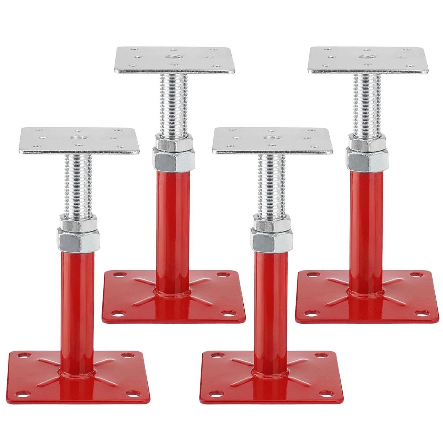 4Pack 5-8″ House Floor Jacks Adjustable Screw Jacks Post, Load Capacity 5000 lbs